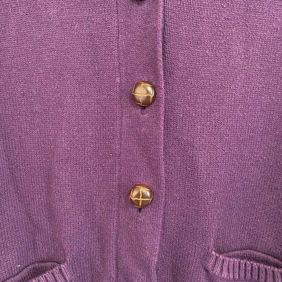 Vintage Tommy Hilfiger Purple Cardigan - Picture 3 of 3